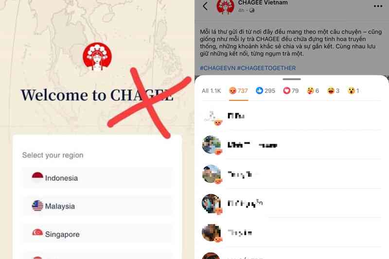 Trà sữa Chagee bị kêu gọi tẩy chay do có hình ảnh giống "đường lưỡi bò"