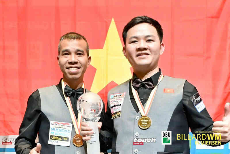 Việt Nam lỡ chức vô địch giải billiards đồng đội thế giới