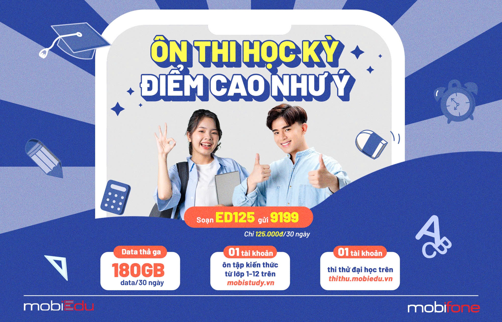 Cùng MobiFone chinh phục điểm cao với gói cước học tập siêu ưu đãi