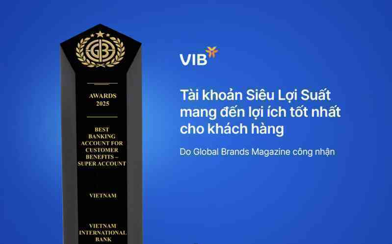 Global Brands Magazine vinh danh tài khoản Siêu lợi suất của VIB