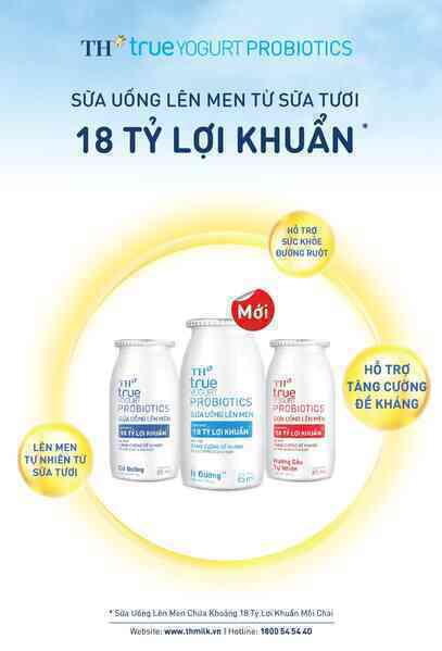 TH true Yogurt Probiotics - Bí quyết bổ sung lợi khuẩn cho cả gia đình
