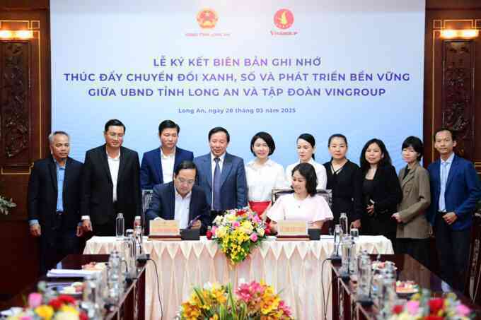 Long An và Vingroup hợp tác chuyển đổi xanh toàn diện