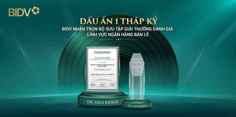 BIDV nhận cú đúp giải thưởng danh giá từ The Asian Banker