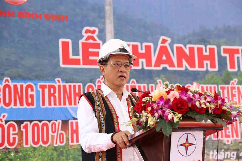 Canh Tiến - làng cuối cùng của tỉnh Bình Định đã được cấp điện lưới quốc gia