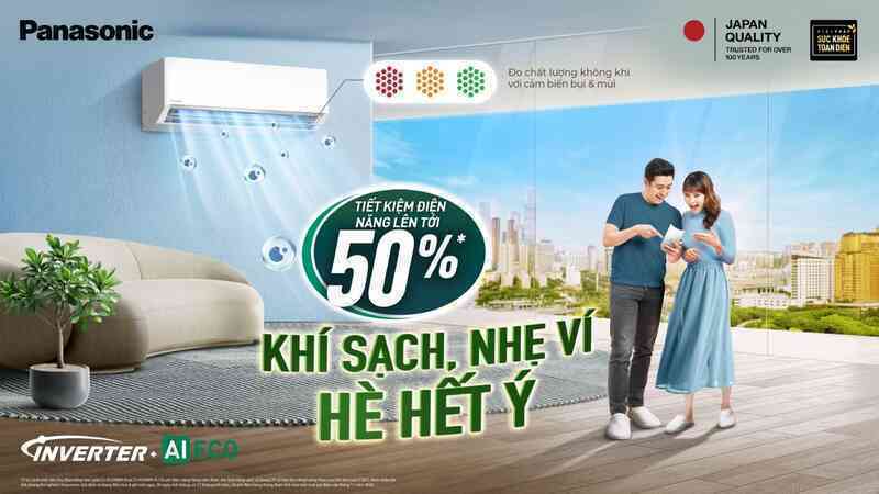 Điều hòa Panasonic XU thế hệ mới có thể tiết kiệm đến 50% điện năng