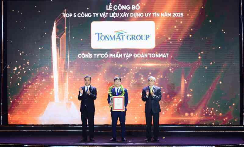 TONMAT Group giữ vững vị thế "Top 5 công ty vật liệu xây dựng uy tín Việt Nam"