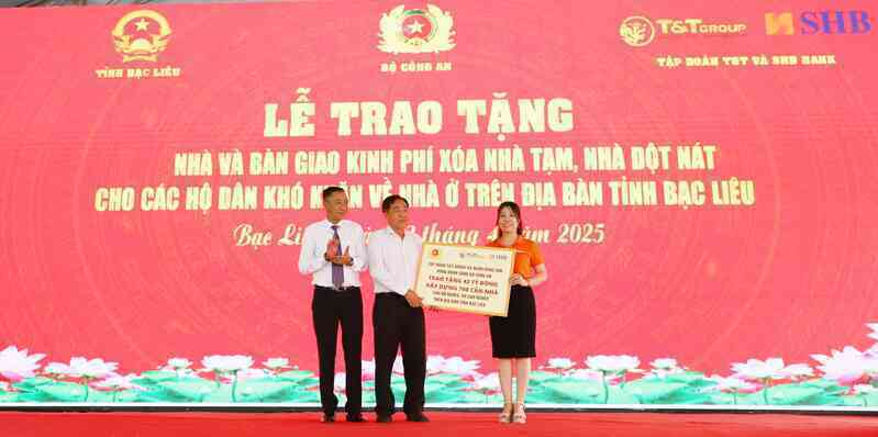 T&T Group và Ngân hàng SHB xây dựng 700 căn nhà cho người nghèo tỉnh Bạc Liêu