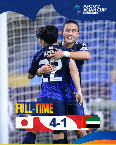 U17 Nhật Bản đè bẹp UAE trước trận gặp U17 Việt Nam