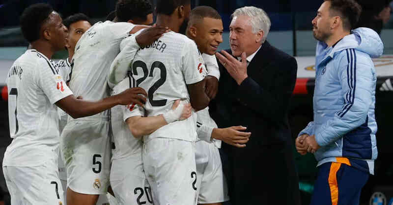 Ancelotti gạt Vinicius, chọn lại Mbappe đá phạt đền trước Arsenal