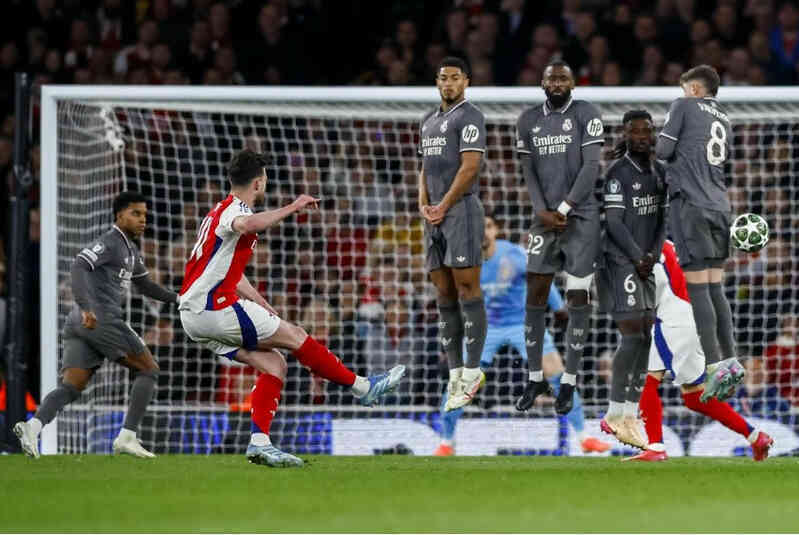 Declan Rice tiết lộ bất ngờ 2 siêu phẩm đá phạt cháy lưới Real Madrid