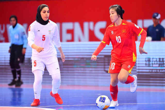 Việt Nam hòa nhạt Iran ở futsal nữ châu Á