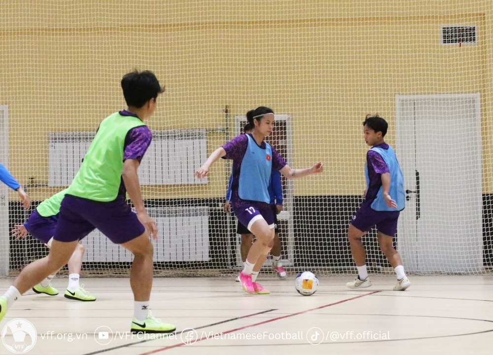 Tuyển futsal nữ Việt Nam sẵn sàng đối đầu Nhật Bản ở tứ kết giải châu Á
