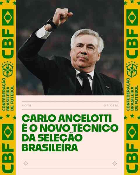 Ancelotti làm HLV tuyển Brazil