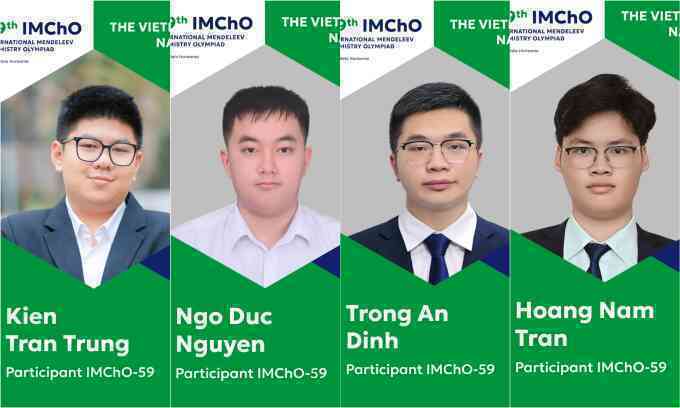 Việt Nam giành 4 huy chương tại kỳ thi Hóa học `khó nhất hành tinh`
