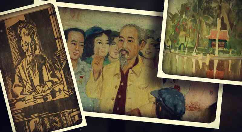 "Những nét vẽ từ trái tim" khắc họa chân dung Chủ tịch Hồ Chí Minh