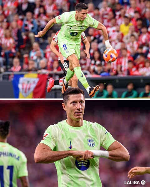 Lewandowski lập cú đúp, Barca thắng đậm trận hạ màn