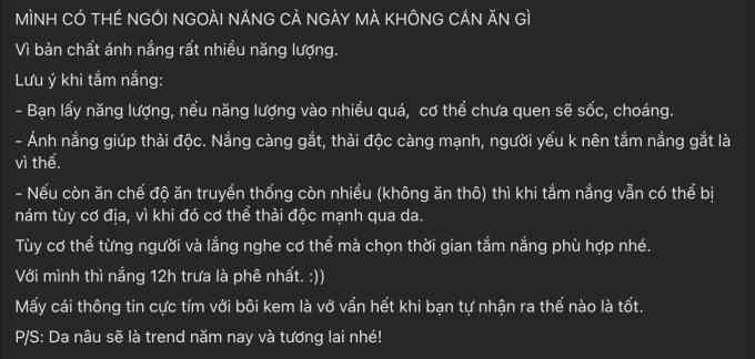Sự thật về trào lưu tắm nắng 