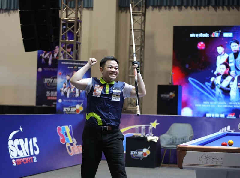 Bao Phương Vinh vô địch giải Billiards Carom 3 băng Quốc tế