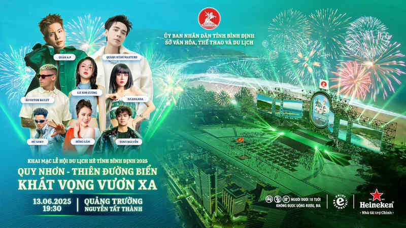 Bùng nổ cảm xúc cùng Heineken tại Lễ hội Du lịch Hè Bình Định 2025