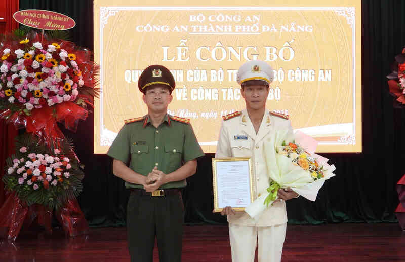 Thượng tá Trần Minh Nguyên làm Phó Giám đốc Công an TP Đà Nẵng