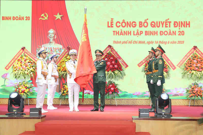 Bộ Quốc phòng thành lập Binh đoàn 20