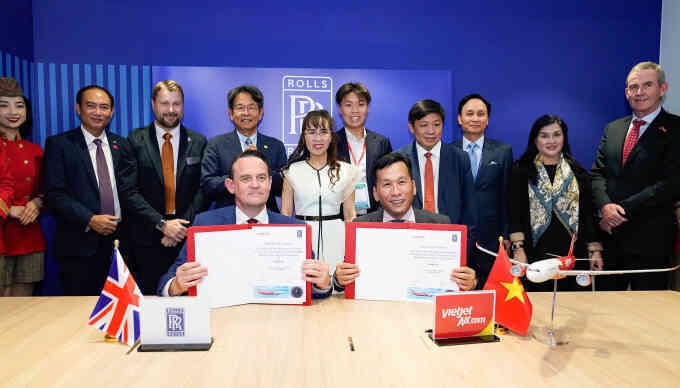 Vietjet mua thêm 40 động cơ Trent 7000 của Rolls-Royce