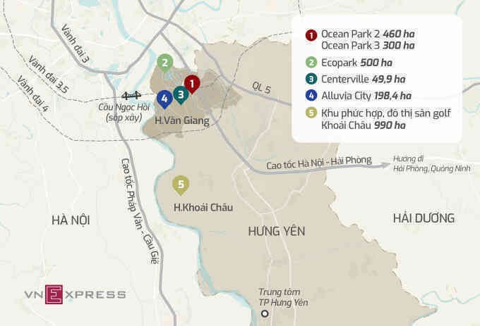 Cuộc đổ bộ Hưng Yên của các ông lớn bất động sản