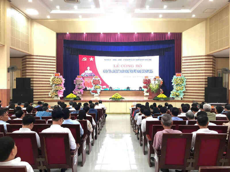 Hải Phòng: huyện Tiên Lãng đạt chuẩn Nông thôn mới nâng cao năm 2024