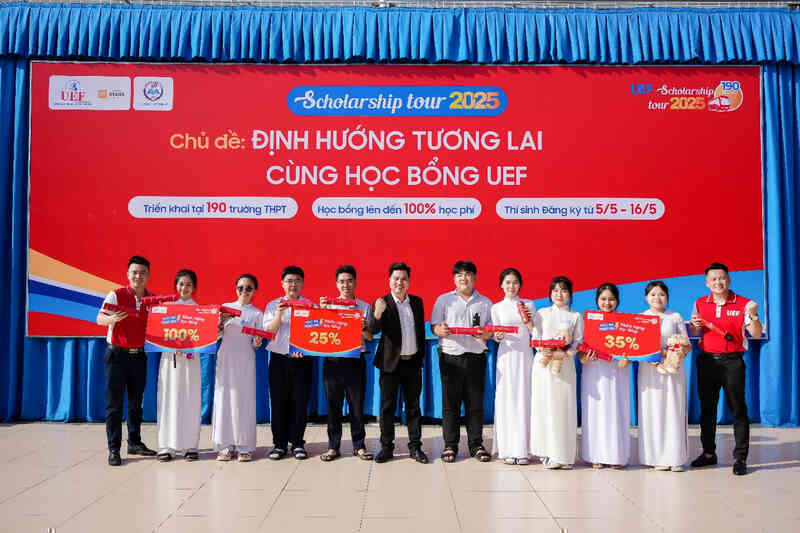 UEF trao tặng học bổng năm 2025, mang niềm vui sớm đến với thí sinh