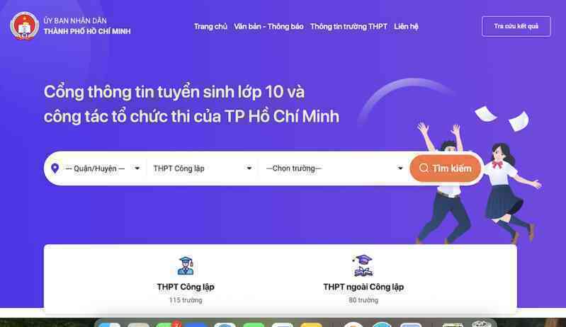 Link tra cứu điểm thi lớp 10 năm 2025 của Sở GD-ĐT TPHCM