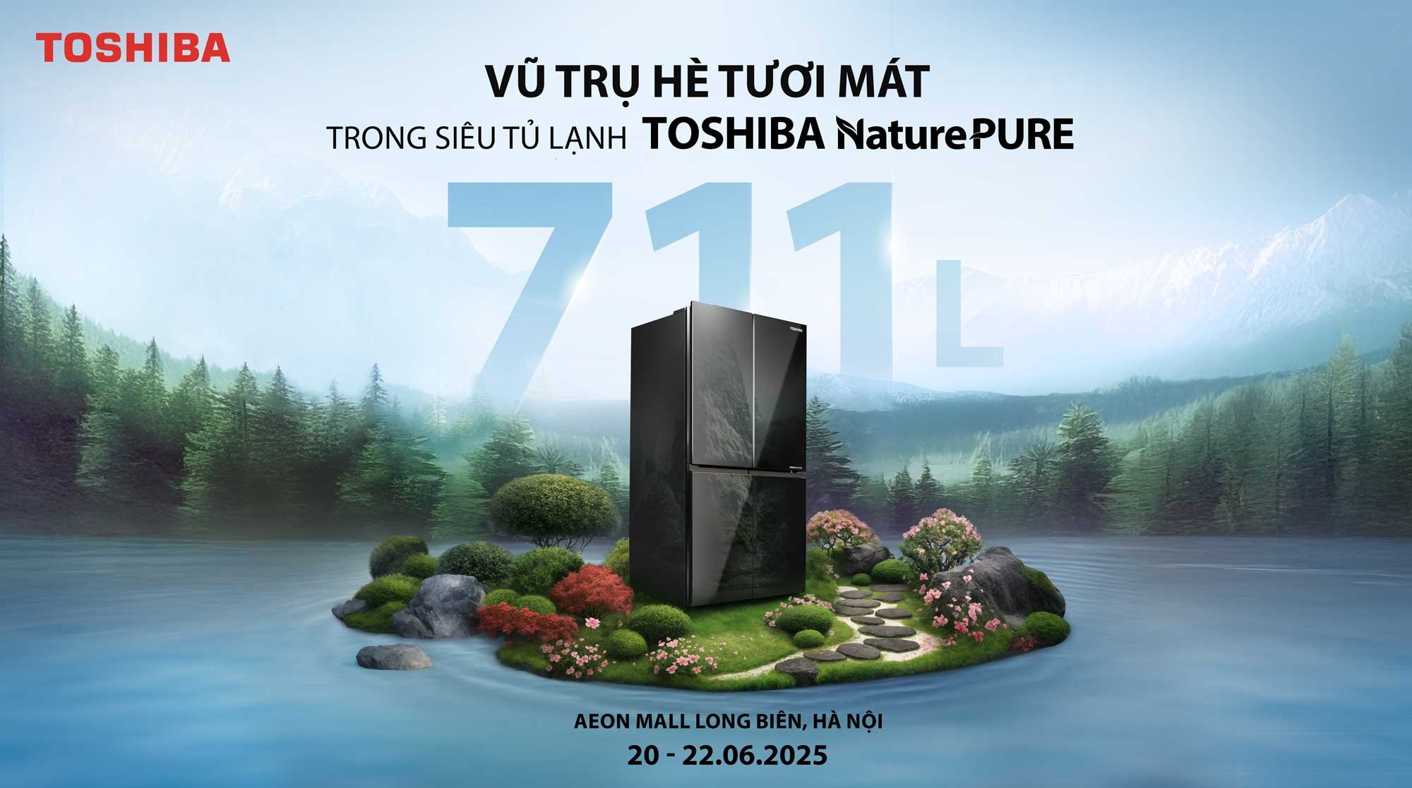 Sức chứa 711 lít và công nghệ độc quyền ấn tượng của tủ lạnh Toshiba NaturePURE