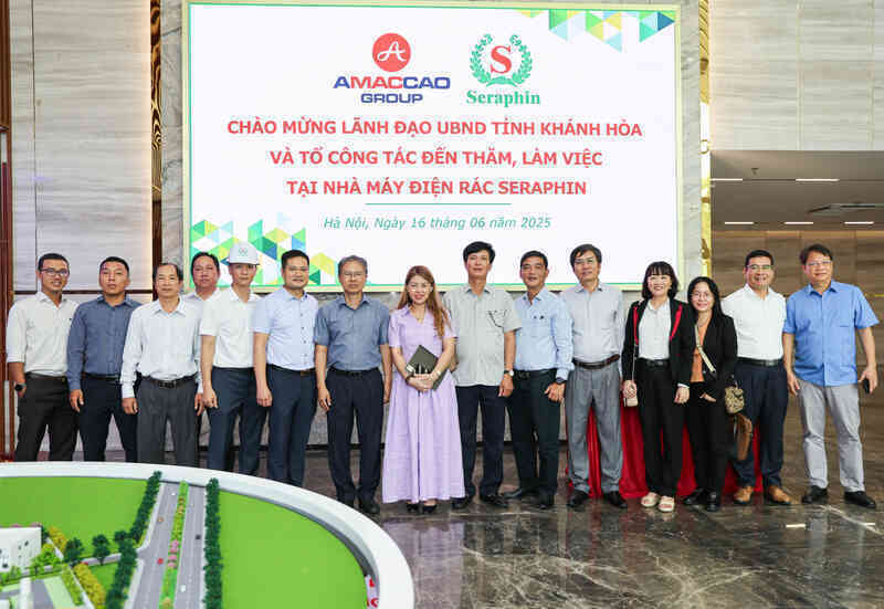 Lãnh đạo tỉnh Khánh Hòa khảo sát Nhà máy điện rác Seraphin - Hà Nội