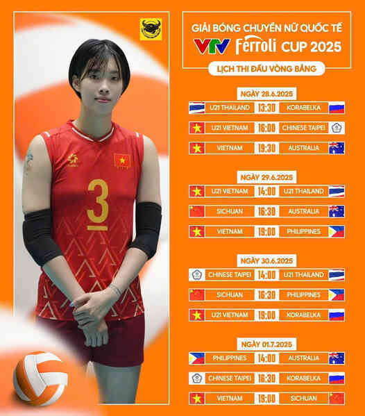 Lịch thi đấu bóng chuyền nữ VTV Cup 2025 mới nhất