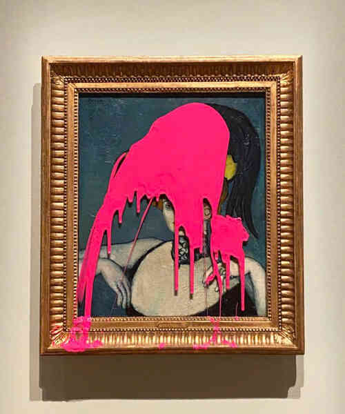 Tranh của Picasso bị tạt sơn