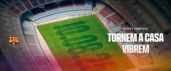 Barca sắp trở lại Camp Nou