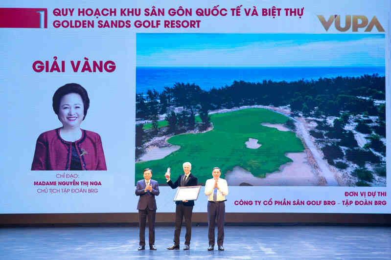 Quy hoạch tổ hợp sân golf Golden Sands Golf Resort đạt giải Vàng VUPA 2024