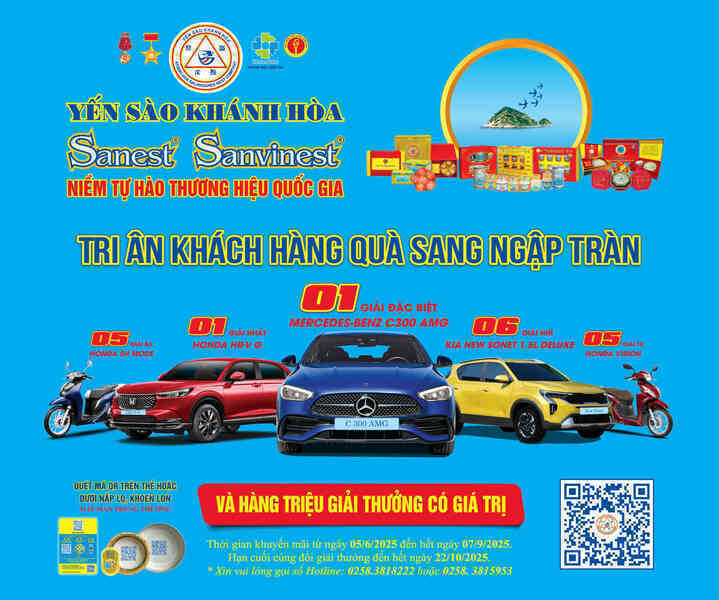Yến sào Khánh Hòa tri ân khách hàng, ưu đãi hấp dẫn đến 100 tỷ đồng
