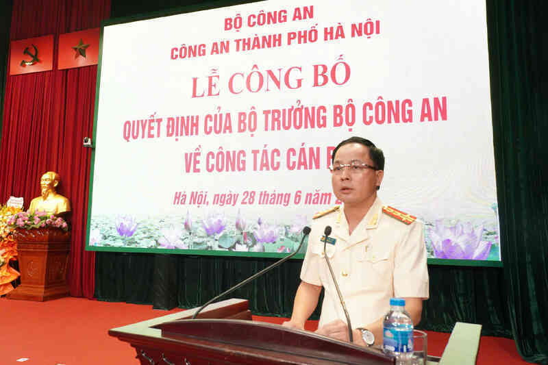 Đại tá Lê Văn Tuân được bổ nhiệm giữ chức Phó Giám đốc Công an TP Hà Nội