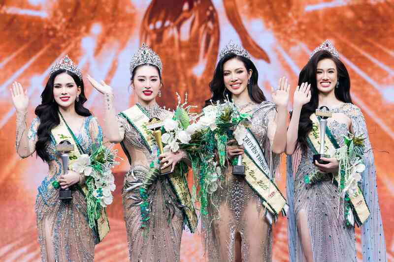 Tân Hoa hậu Trái đất Việt Nam ứng xử tiếng Anh ấp úng, chưa thuyết phục?