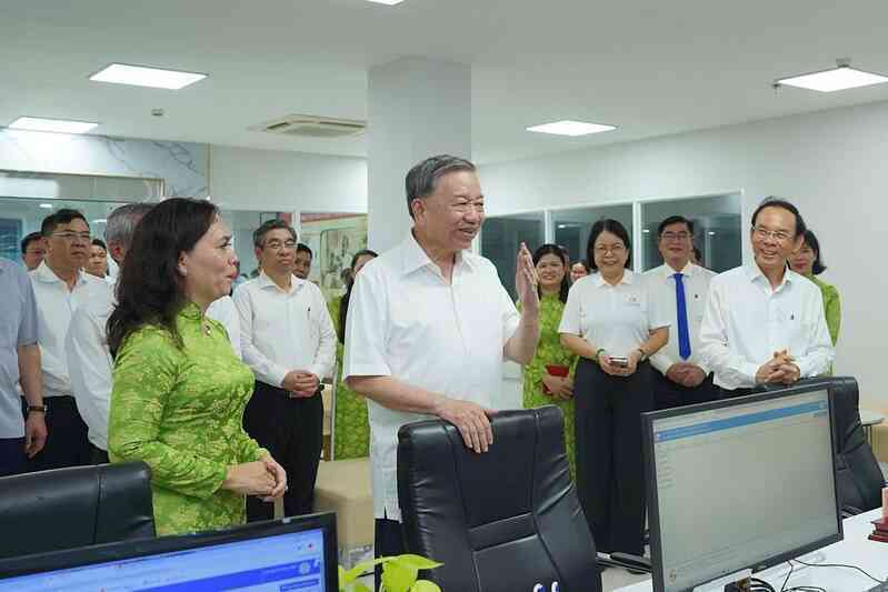 Tổng Bí thư Tô Lâm khảo sát tại TPHCM trước ngày sáp nhập tỉnh, thành