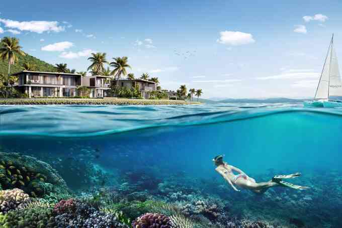 Villa Le Corail, A Gran Meliá Hotel bảo tồn hệ sinh thái san hô
