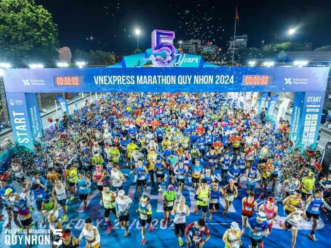 VnExpress Marathon Quy Nhơn 2025 ghi nhận số runner kỷ lục
