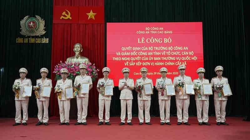 Danh sách ban giám đốc công an 34 tỉnh, thành phố sau sáp nhập