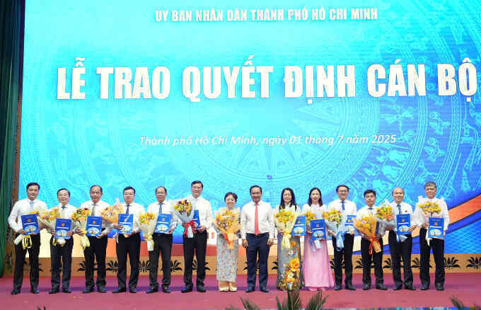 TP HCM bổ nhiệm 14 lãnh đạo sở, ngành sau sáp nhập