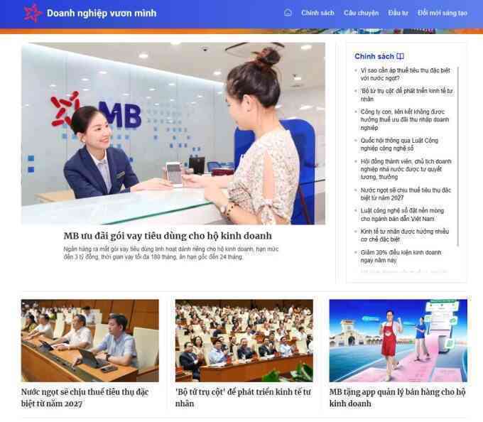 VnExpress ra mắt chuyên trang `Doanh nghiệp vươn mình`