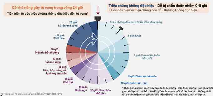 24 giờ từ `giống cảm cúm` đến tử vong nhanh của não mô cầu
