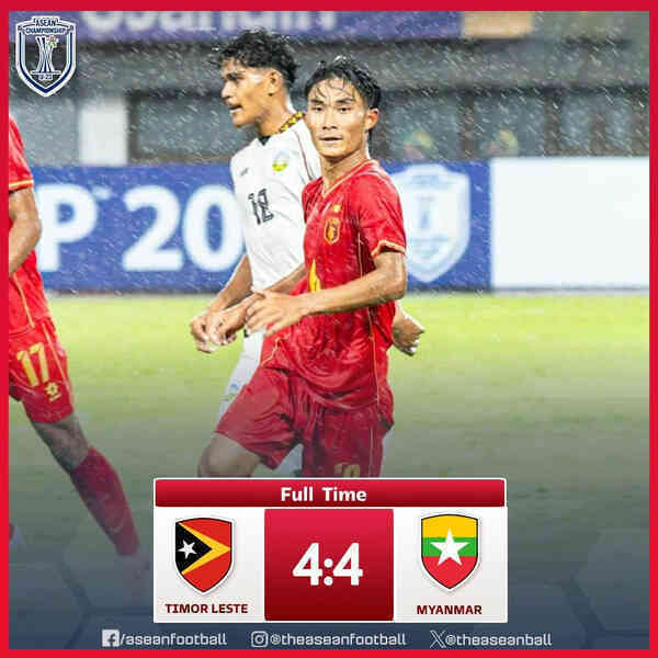 U23 Timor-Leste gây địa chấn trước U23 Myanmar