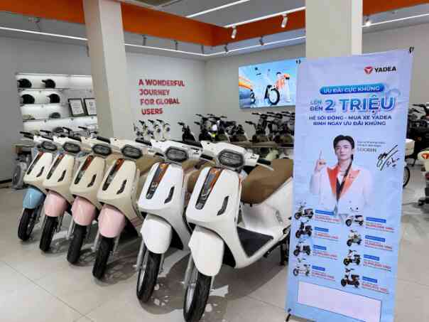 Yadea hỗ trợ người dùng chuyển đổi xe máy điện