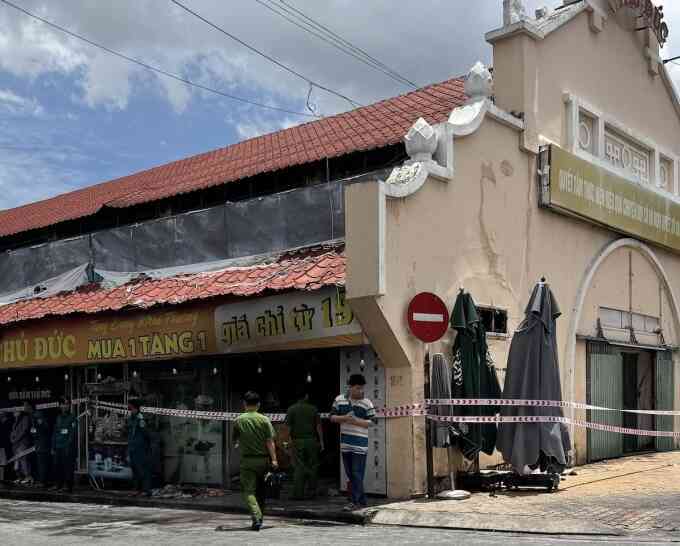 Cháy ở chợ Thủ Đức
