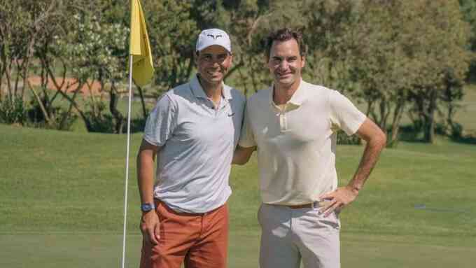 Federer chơi golf cùng Nadal